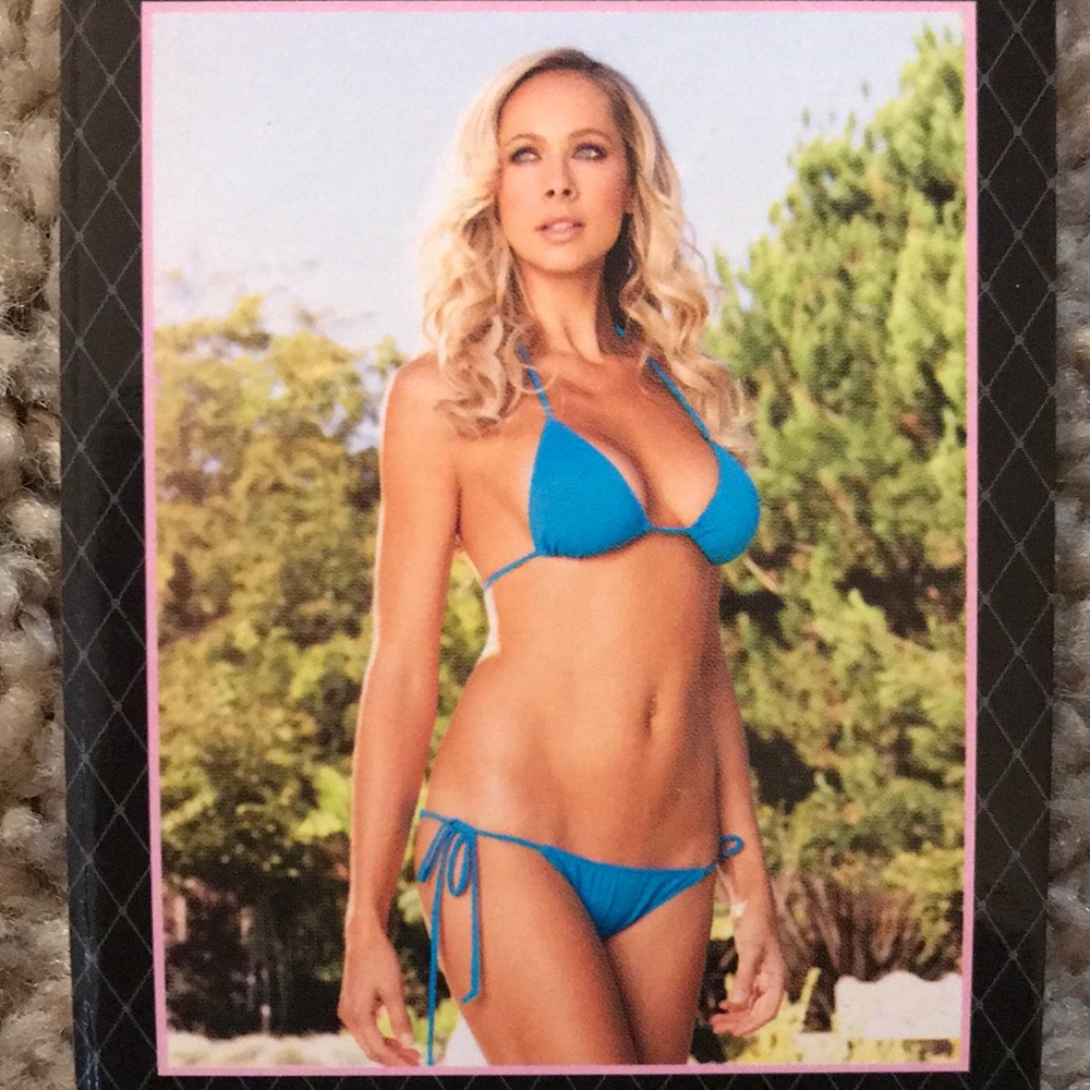 Electric teal/blue SM cheeky bikini